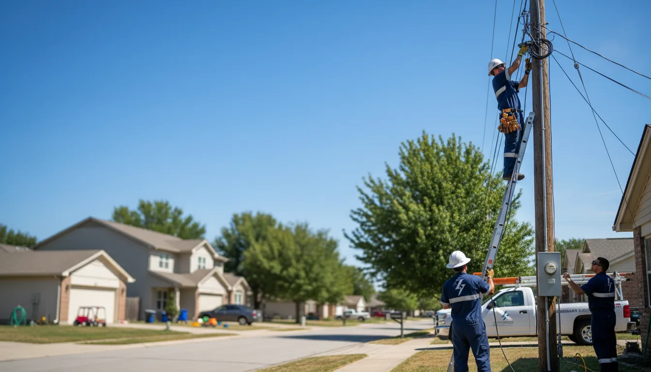 Residential electrician providing installation services in Kinsey, MT